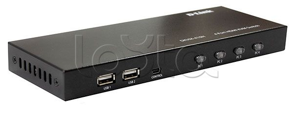 D-Link DKVM-410H/A2A, 4-портовый KVM-переключатель с портами HDMI и USB D-Link DKVM-410H/A2A