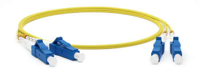 Патч-корд волоконно-оптический SM 9/125 (OS2), LC/UPC-LC/UPC, duplex, LSZH, 2 м Hyperline FC-D2-9-LC/UR-LC/UR-H-2M-LSZH-YL (FC-9-LC-LC-UPC-2M) 