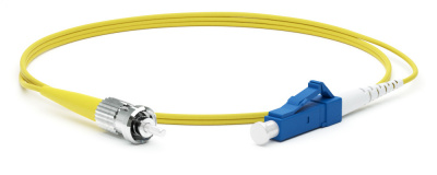 Патч-корд волоконно-оптический Hyperline FC-S2-9-LC/UR-ST/UR-H-1M-LSZH-YL