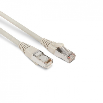 Hyperline PC-LPM-STP-RJ45-RJ45-C6-2M-LSZH-GY, Патч-корд RJ45-RJ45 STP, кат.6, LSZH, экран (2м) Hyperline PC-LPM-STP-RJ45-RJ45-C6-2M-LSZH-GY