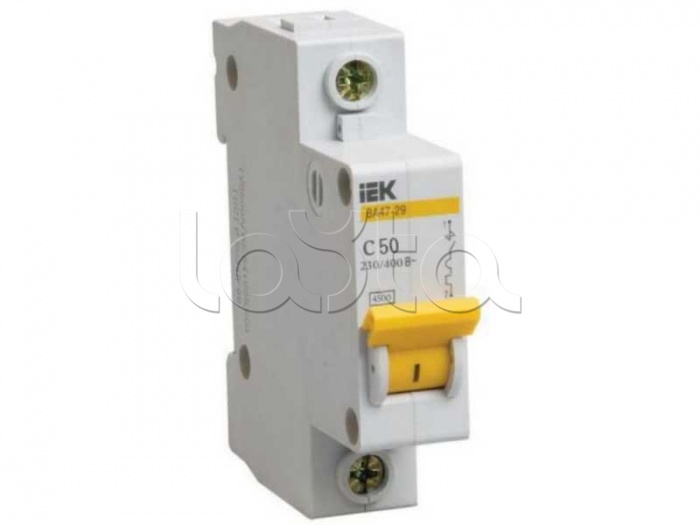 IEK MVA20-1-006-B|Выключатель автоматический 1P 6A х-ка B IEK ВА47-29 ...