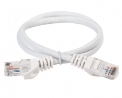 Коммутационный шнур (патч-корд) кат.5E UTP 0,5м белый ITK (PC08-C5EU-05M)