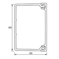 Кабель канал короб электропласт 80x40 мм