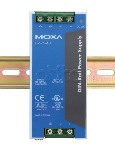 Moxa DR-75-48|Блок питания на DIN-рейку 48 В/75 Вт Moxa DR-75-48 ...