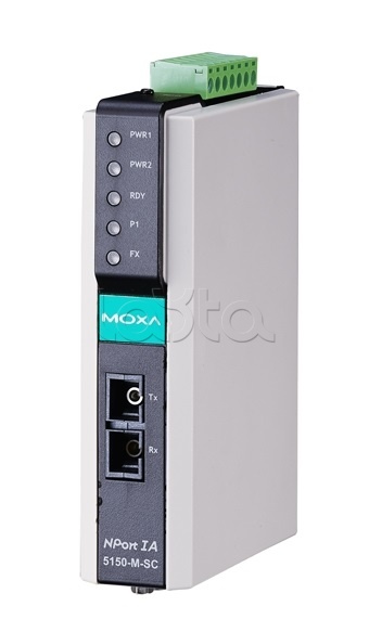 Moxa NPort IA-5150-M-SC-T|Сервер 1-портовый RS-232/422/485 в Ethernet Moxa  NPort IA-5150-M-SC-T - купить, цена, описание, фото. Продажа Сервер  1-портовый RS-232/422/485 в Ethernet Moxa NPort IA-5150-M-SC-T на Layta.ru