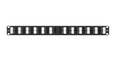 Панель коммутационная 19&quot;, 1U, 24 угловых порта NIKOMAX NMC-RP24UE2-AN-1U-BK