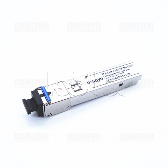 OSNOVO SFP-S1SC13-G-1310-1550-I|SFP Модуль промышленный OSNOVO SFP ...
