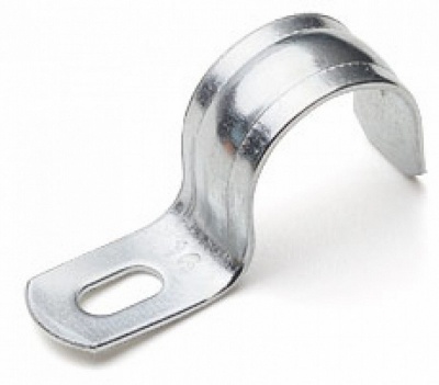 Скоба металлическая однолапковая 8-9 мм (100шт упаковка)  ПожТехКабель PTK-Accessories
