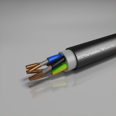 Кабель силовой, огнестойкий ВВГнг(А)-FRLS 4x1.5 (N,PE)-0.66кВ ПожТехКабель (100 м)