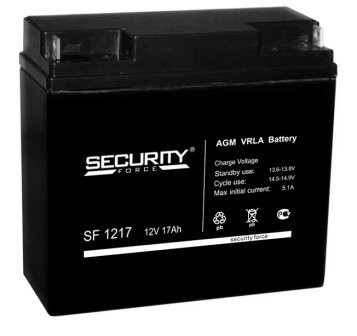 Аккумулятор свинцово-кислотный Security Force SF 1217