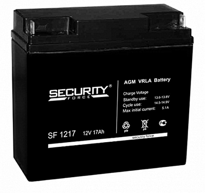 Аккумулятор свинцово-кислотный Security Force SF 1218