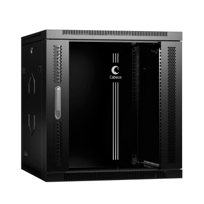 Шкаф настенный разобранный 19&quot; 12U 600x600x635 Cabeus (SH-05F-12U60/60-R-BK)
