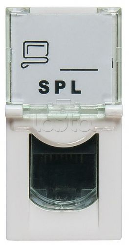 SPL 200006|Розетка информационная UTP 1хRJ45 22,5х45 cat5e SPL 200006 - купить, цена, описание, фото. Продажа Розетка информационная UTP 1хRJ45 22,5х45 cat5e SPL 200006 на Layta.ru