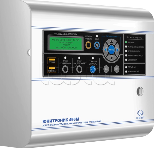 Юнитест Юнитроник 496М (ППКОПУ 03041-4-1)|Прибор Адресно.