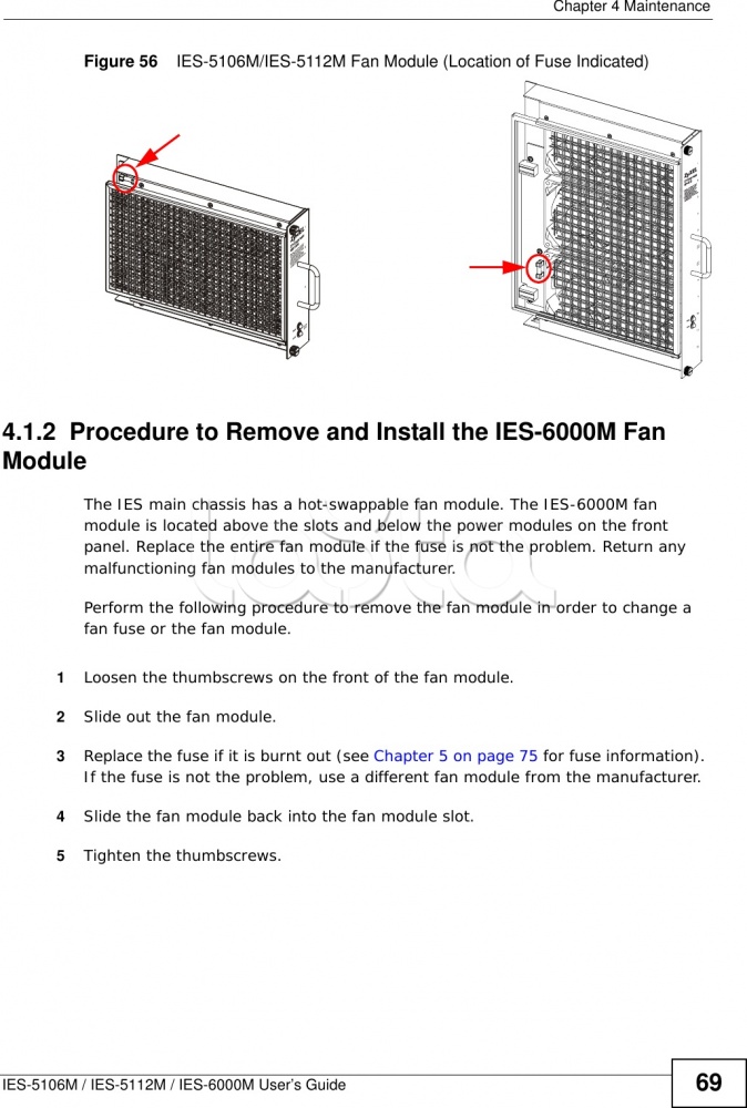 ZyXEL IES-6000M Fan Module|Модуль вентеляционный ZyXEL IES-6000M Fan ...